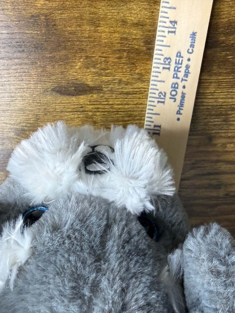 Kellytoy Chubby Dog Gray Schnauzer Plush Stuffed Animal - Picture 4 of 4